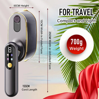 Portable Travel Steamer Iron - Handheld Garment Steamer