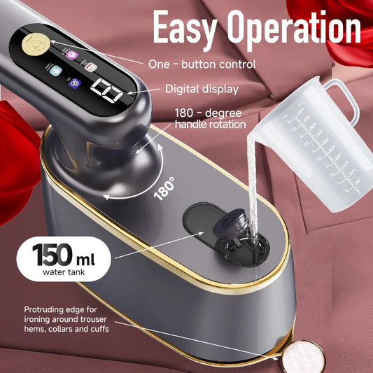 Portable Travel Steamer Iron - Handheld Garment Steamer
