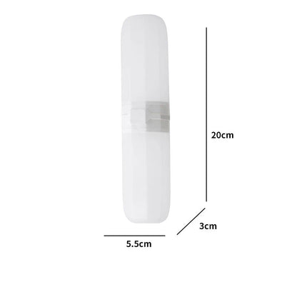 Portable Toothbrush Toothpaste Holder Case - Travel Storage Box