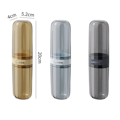 Portable Toothbrush Toothpaste Holder Case - Travel Storage Box