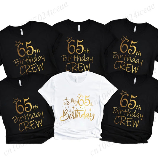 65th Birthday Squad T-Shirt – Women's Oversized Modal Tee