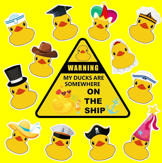 13 Pcs Duck Cruise Door Magnets
