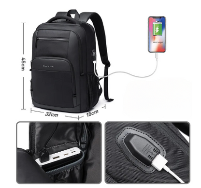 Men's Tactical Business Travel Backpack – 36-55L Laptop Carry