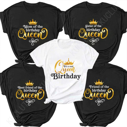 Birthday Queen Women's Oversized Graphic Tee | Soft Modal Party T-Shirt