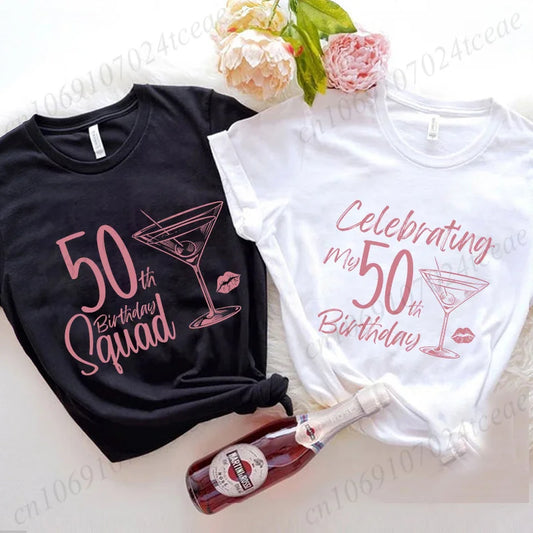 50th Birthday Squad T-Shirt – Women's Oversized Modal Tee