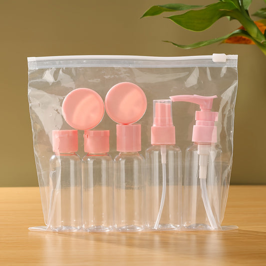 Travel-Sized Refillable Toiletry Bottles (7-Pack)