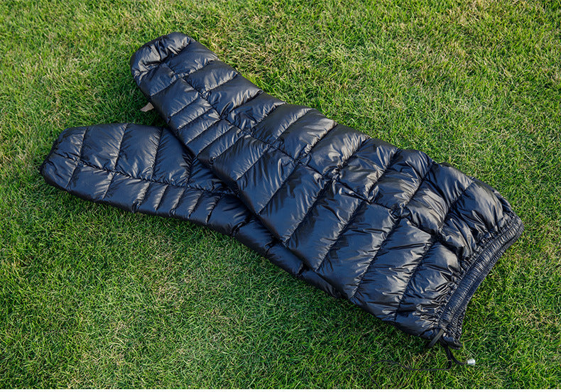White Goose Down Insulated Pants - Lightweight Winter Base Layer